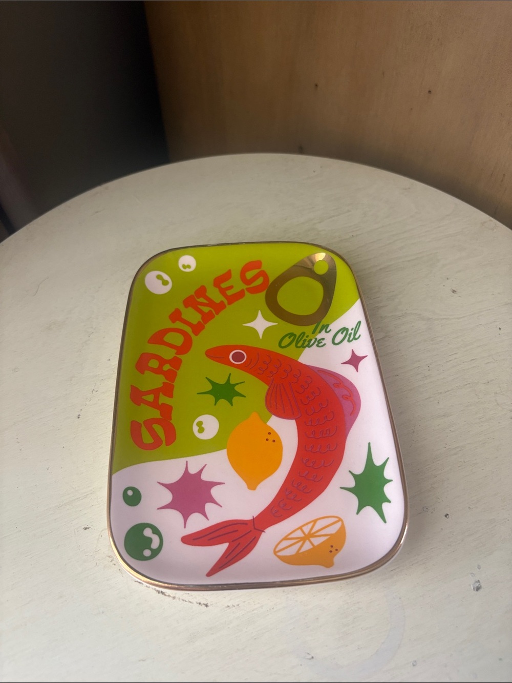 Ban.do Olive Oil Sardines Tray Pink & Green